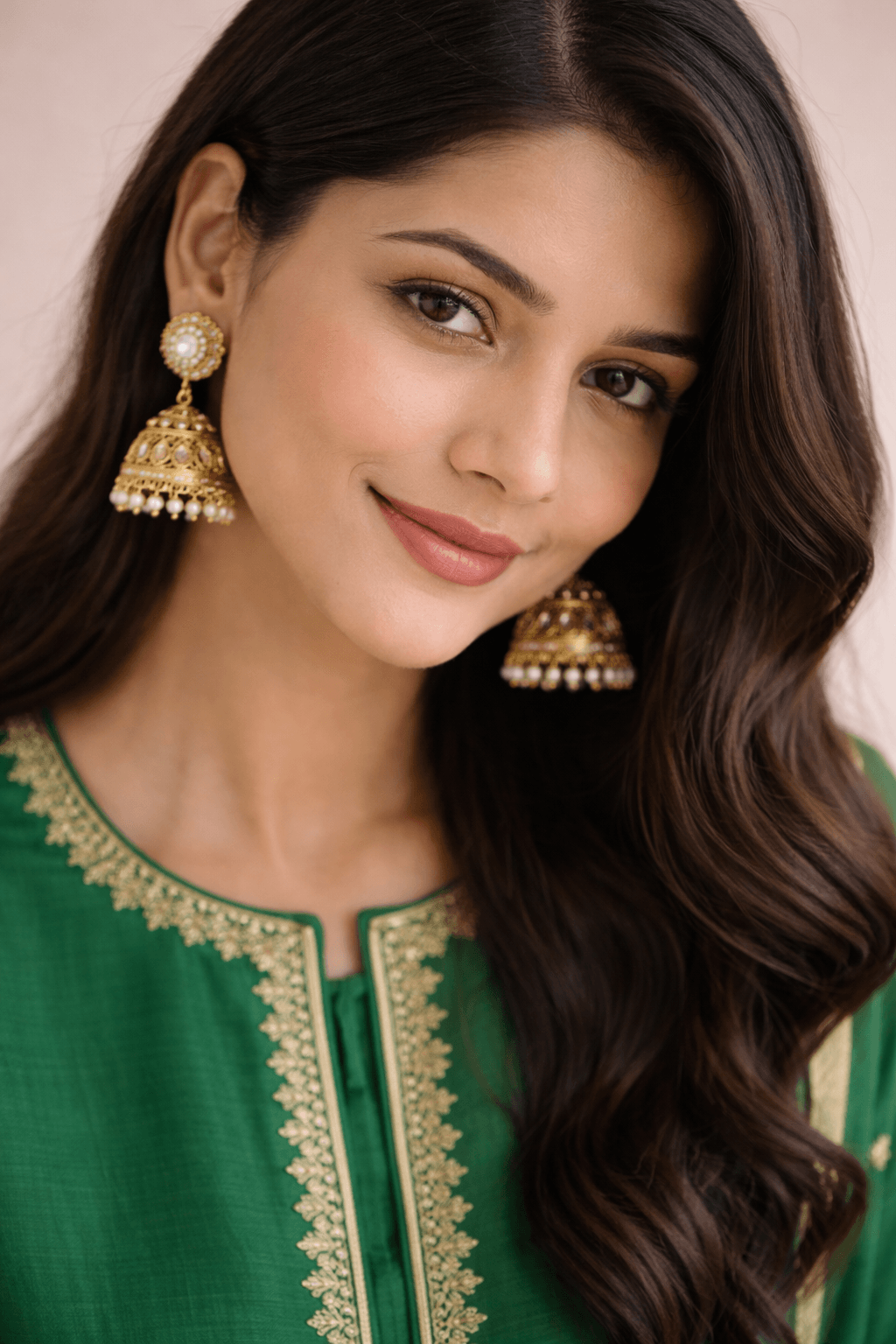 Kundan Jhumka Earrings